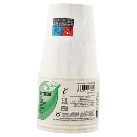 Smart Ecotable Bicchieri 25 cl 12 pz